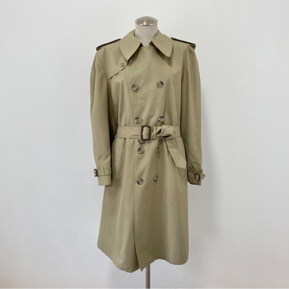 Vintage London Fog Trench Coat Unisex Size L XL Oversized Old Money